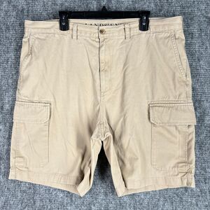 Lands End Shorts Men 40 Tan Outdoor Bermuda Cotton‎ Casual Khakis Cotton